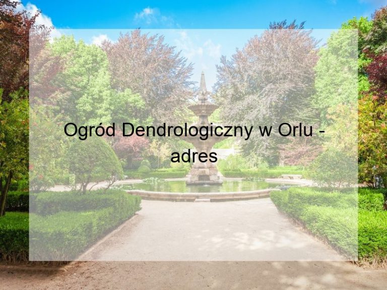Ogród Dendrologiczny w Orlu - adres