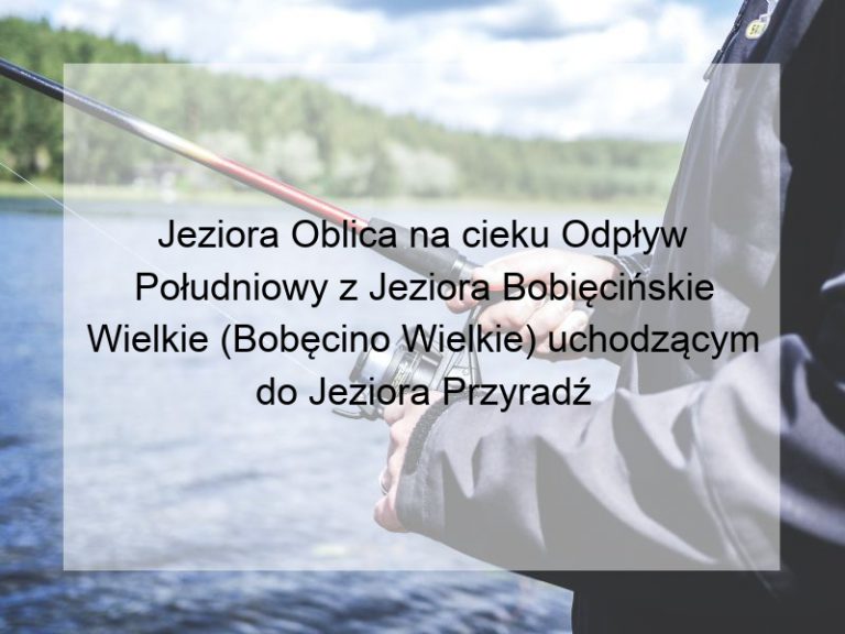 Jeziora Oblica na cieku Odpływ Południowy z Jeziora Bobięcińskie Wielkie (Bobęcino Wielkie) uchodzącym do Jeziora Przyradź – nr 2