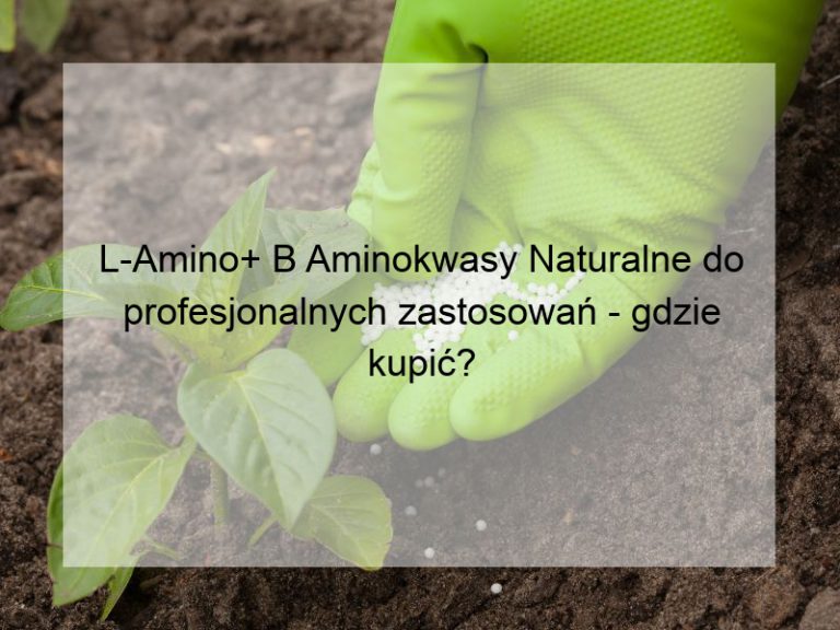 L-Amino+ B Aminokwasy Naturalne do profesjonalnych zastosowań - gdzie kupić?