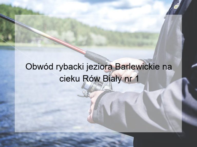 Obwód rybacki jeziora Barlewickie na cieku Rów Biały nr 1