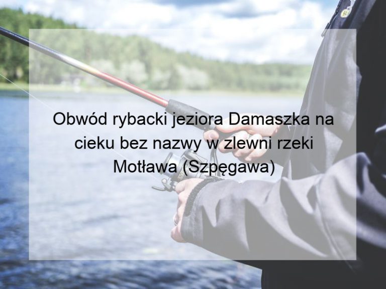 Obwód rybacki jeziora Damaszka na cieku bez nazwy w zlewni rzeki Motława (Szpęgawa)