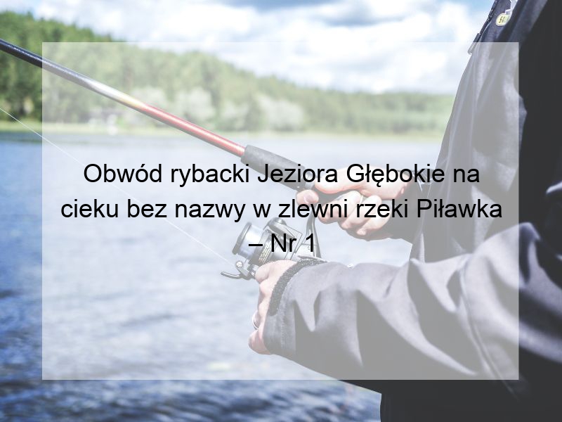 Obwód rybacki Jeziora Głębokie na cieku bez nazwy w zlewni rzeki Piławka – Nr 1