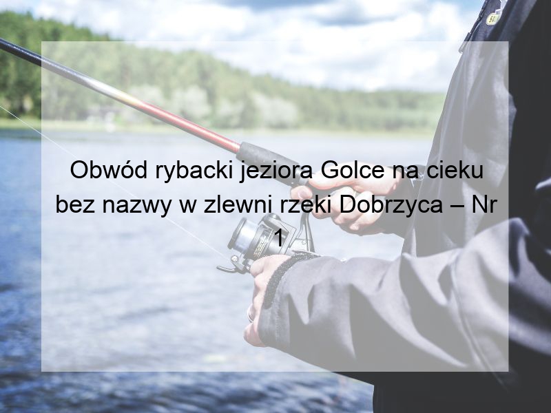 Obwód rybacki jeziora Golce na cieku bez nazwy w zlewni rzeki Dobrzyca – Nr 1