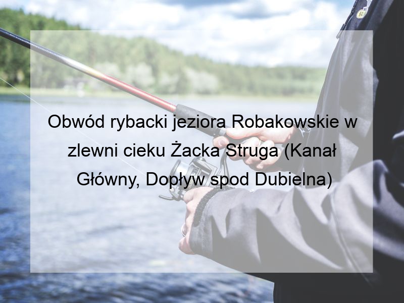 Obwód rybacki jeziora Robakowskie w zlewni cieku Żacka Struga (Kanał Główny, Dopływ spod Dubielna)
