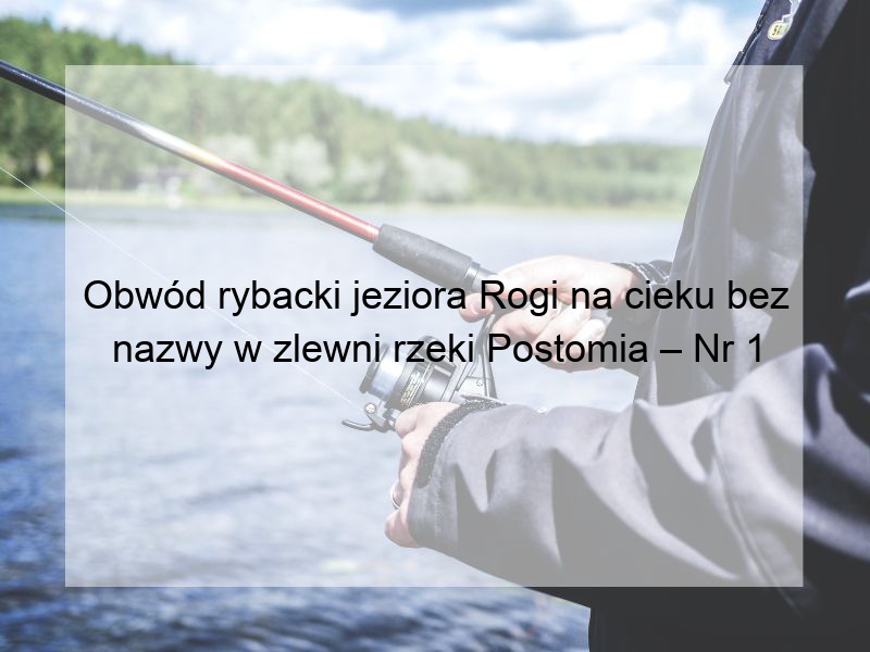 Obwód rybacki jeziora Rogi na cieku bez nazwy w zlewni rzeki Postomia – Nr 1