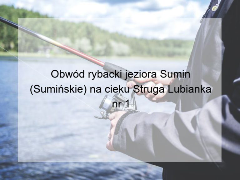 Obwód rybacki jeziora Sumin (Sumińskie) na cieku Struga Lubianka nr 1