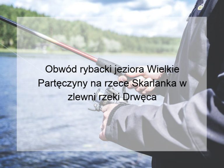 Obwód rybacki jeziora Wielkie Partęczyny na rzece Skarlanka w zlewni rzeki Drwęca