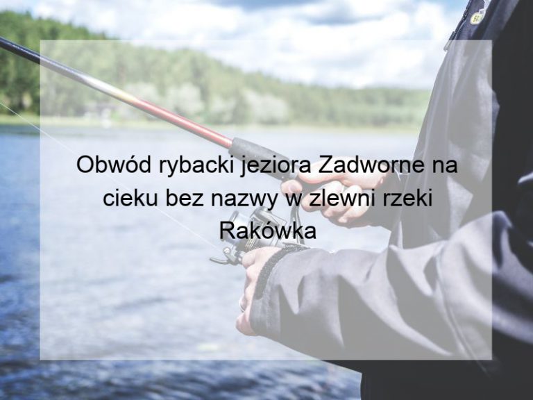 Obwód rybacki jeziora Zadworne na cieku bez nazwy w zlewni rzeki Rakówka