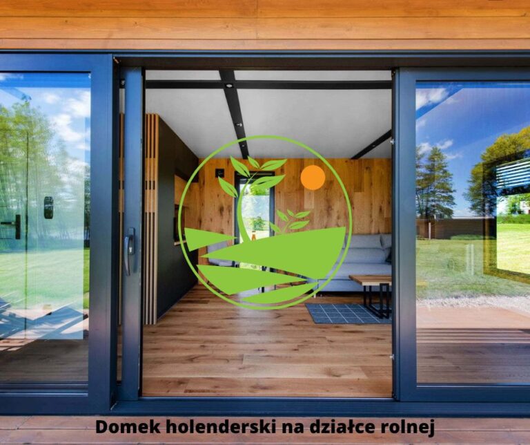 domek holenderski na działce rolnej