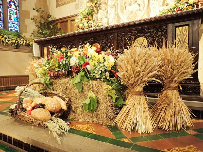 kwiaty w kościołach
